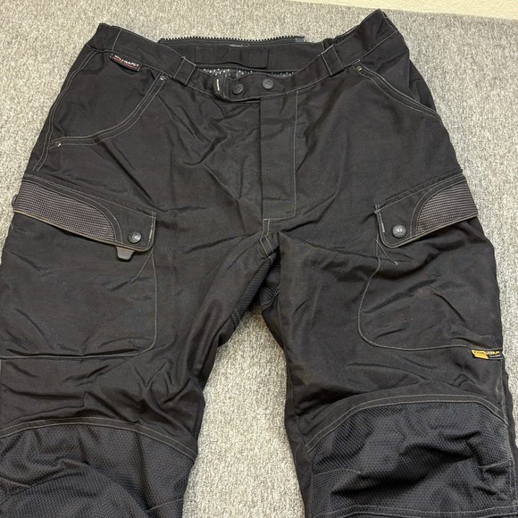 Olympia Motorcycle Riding Pants Mens 34 Fits 32X32 Hip Knee Armor Cordura Tour